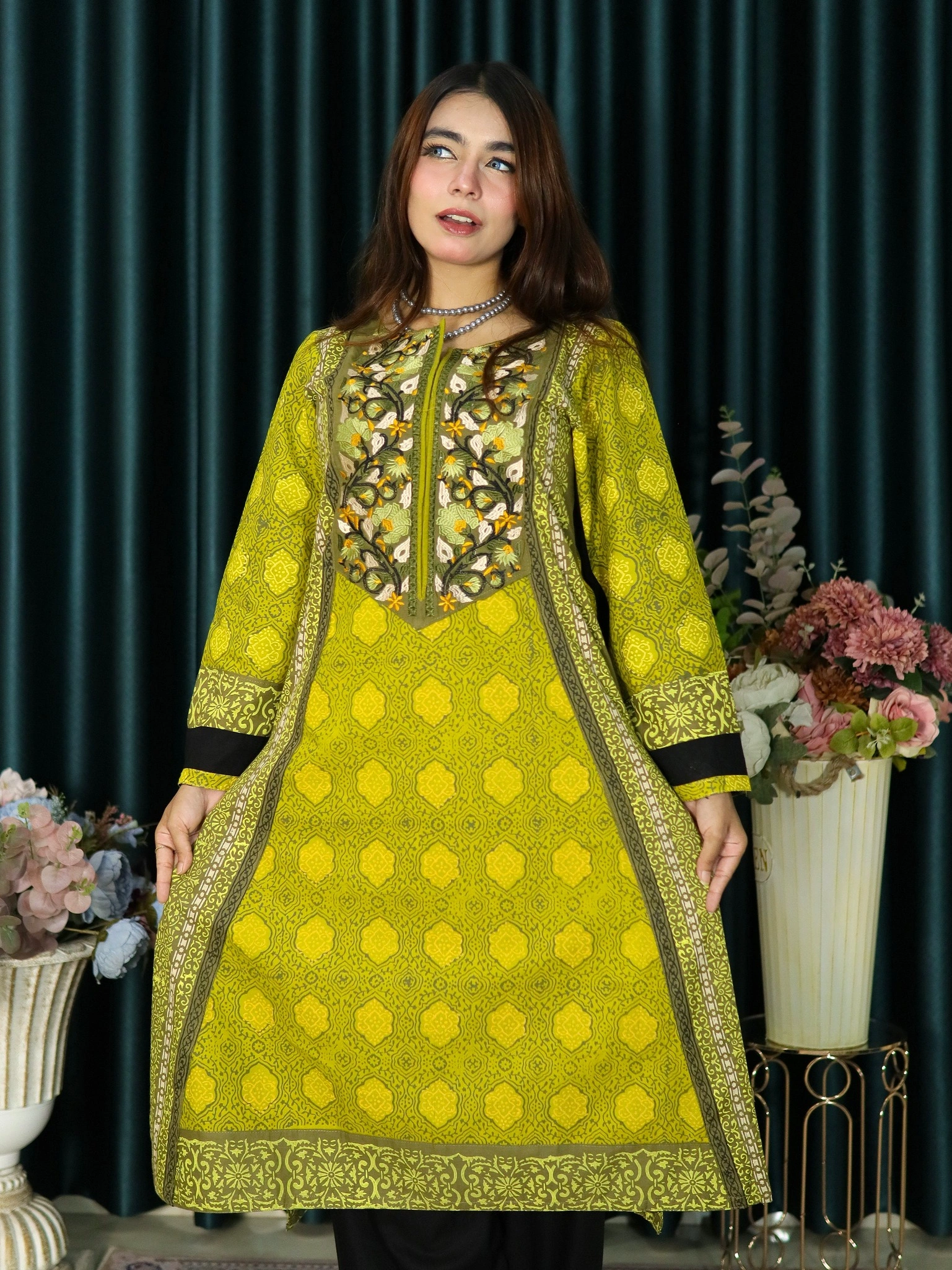 ANJAN COTTON 300 OLIVE (3)