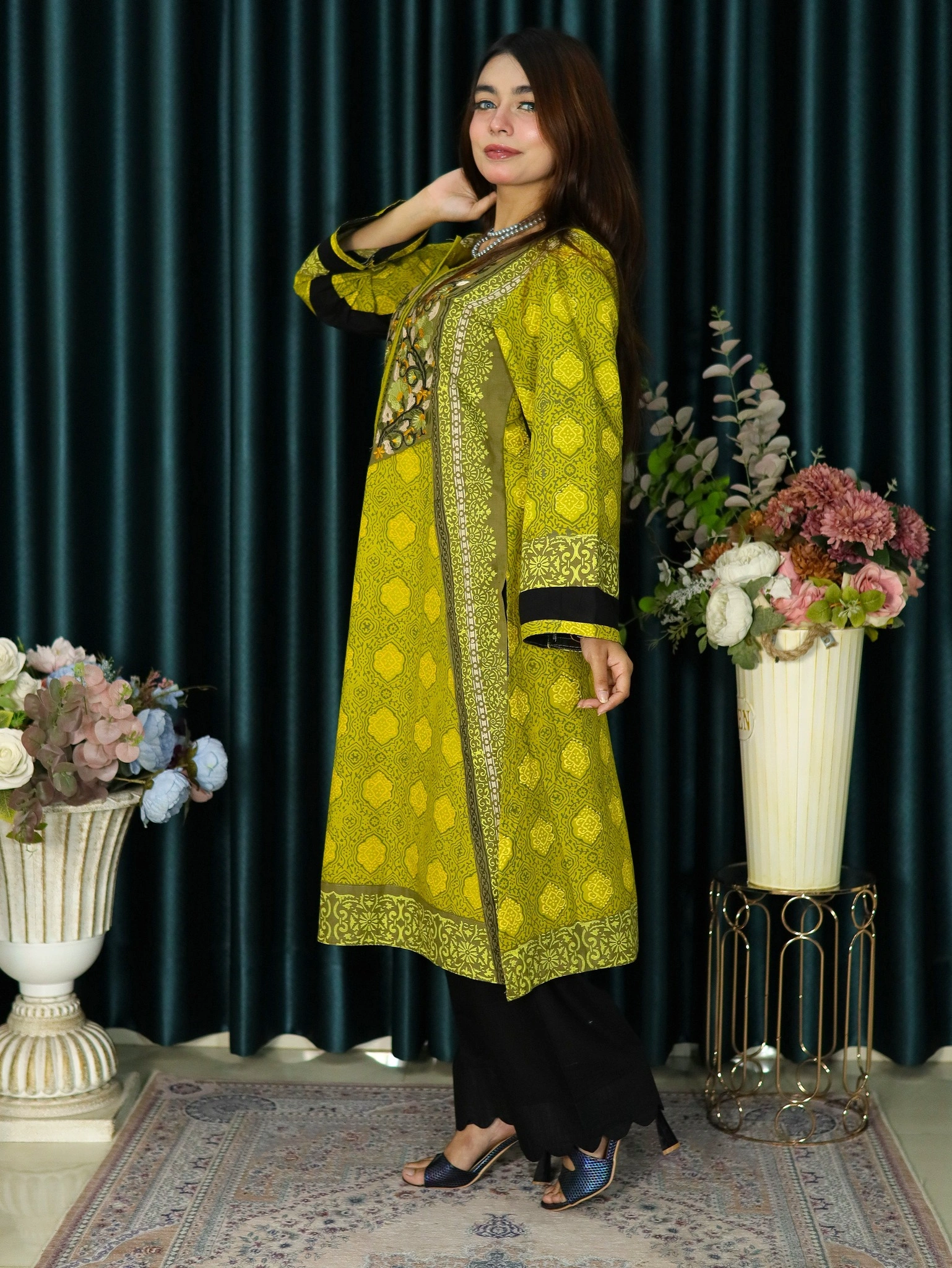 ANJAN COTTON 300 OLIVE (4)