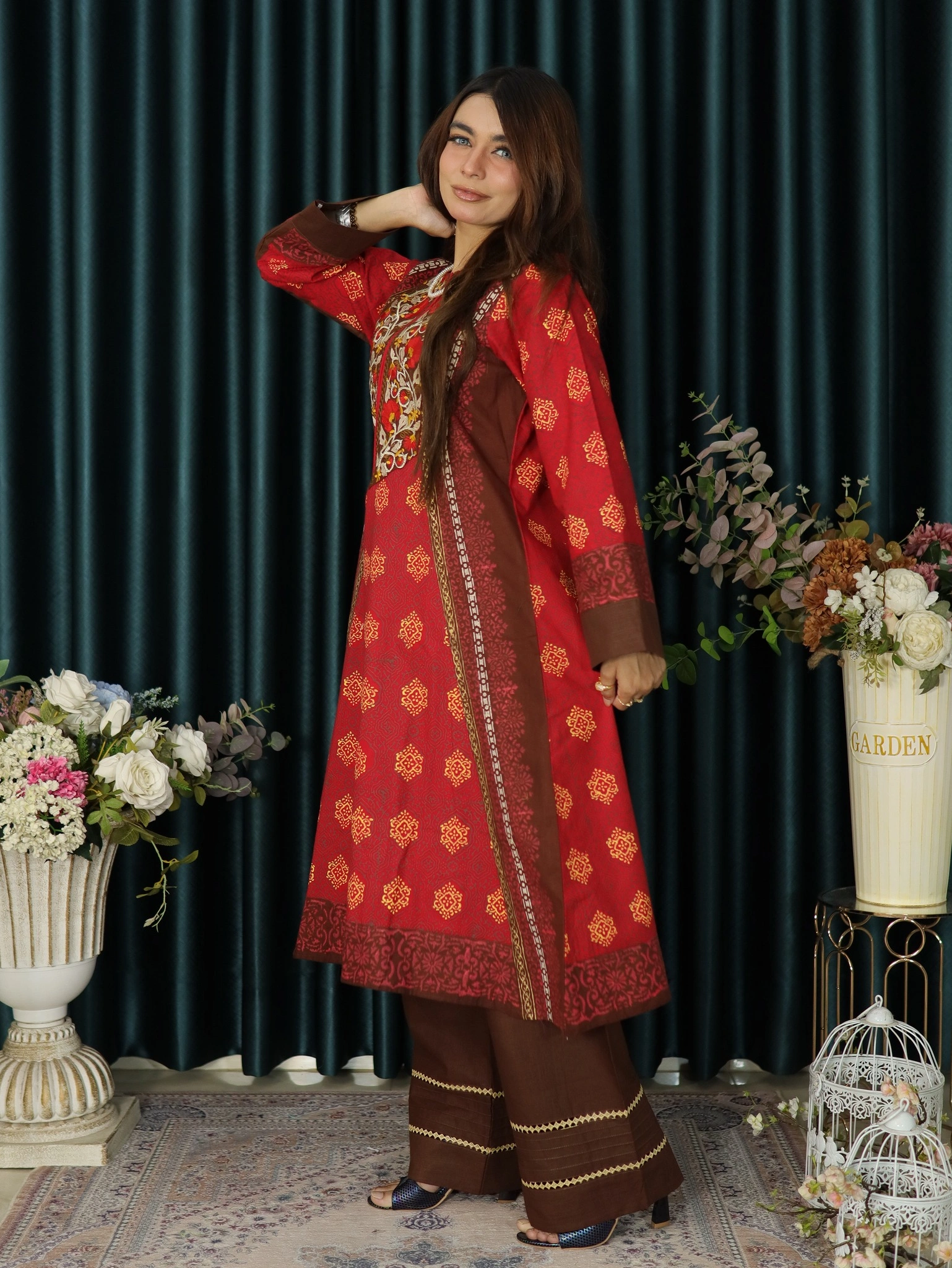 ANJAN COTTON 300 RED (1)