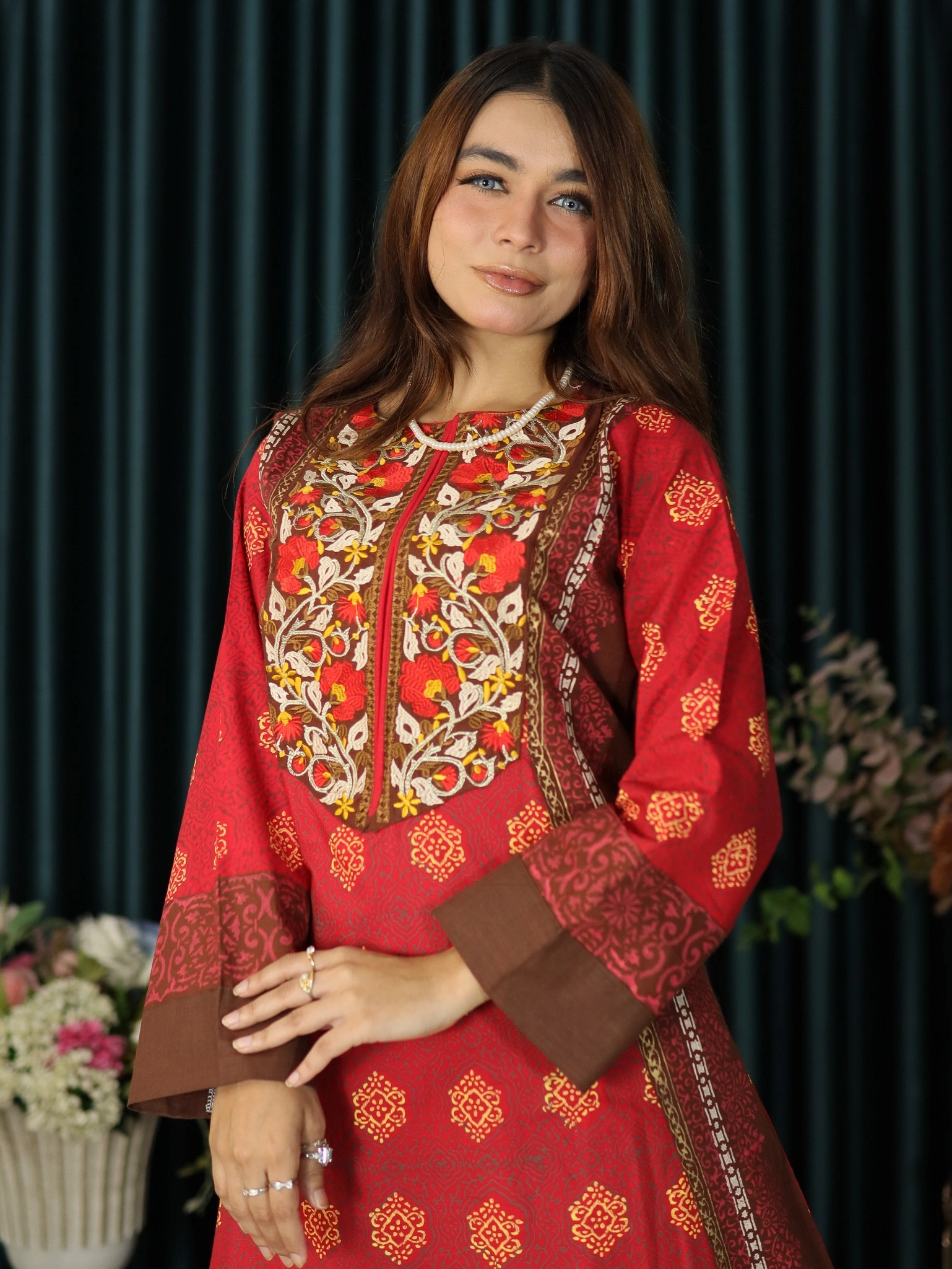ANJAN COTTON 300 RED (5)