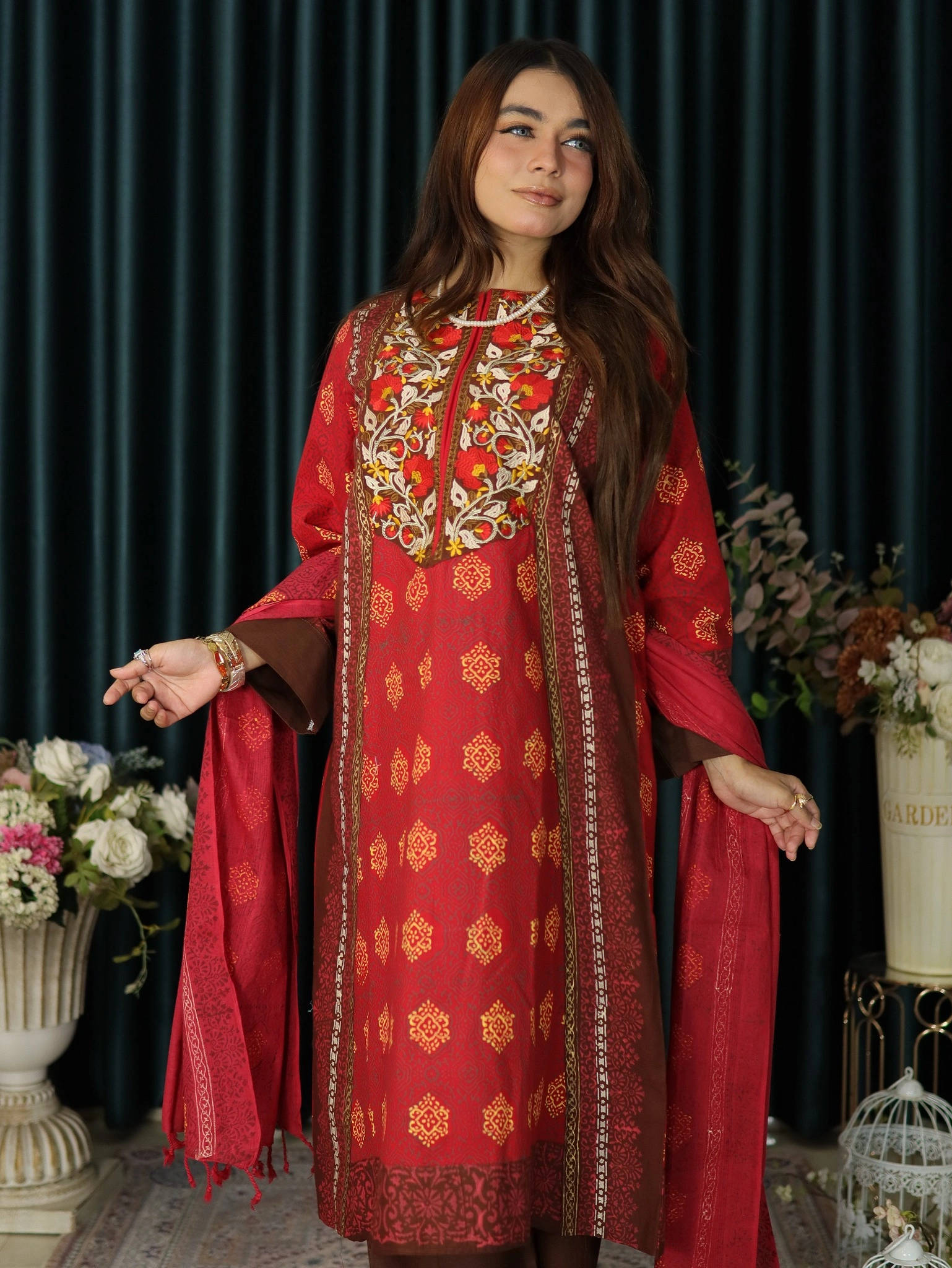 ANJAN COTTON 300 RED (7)