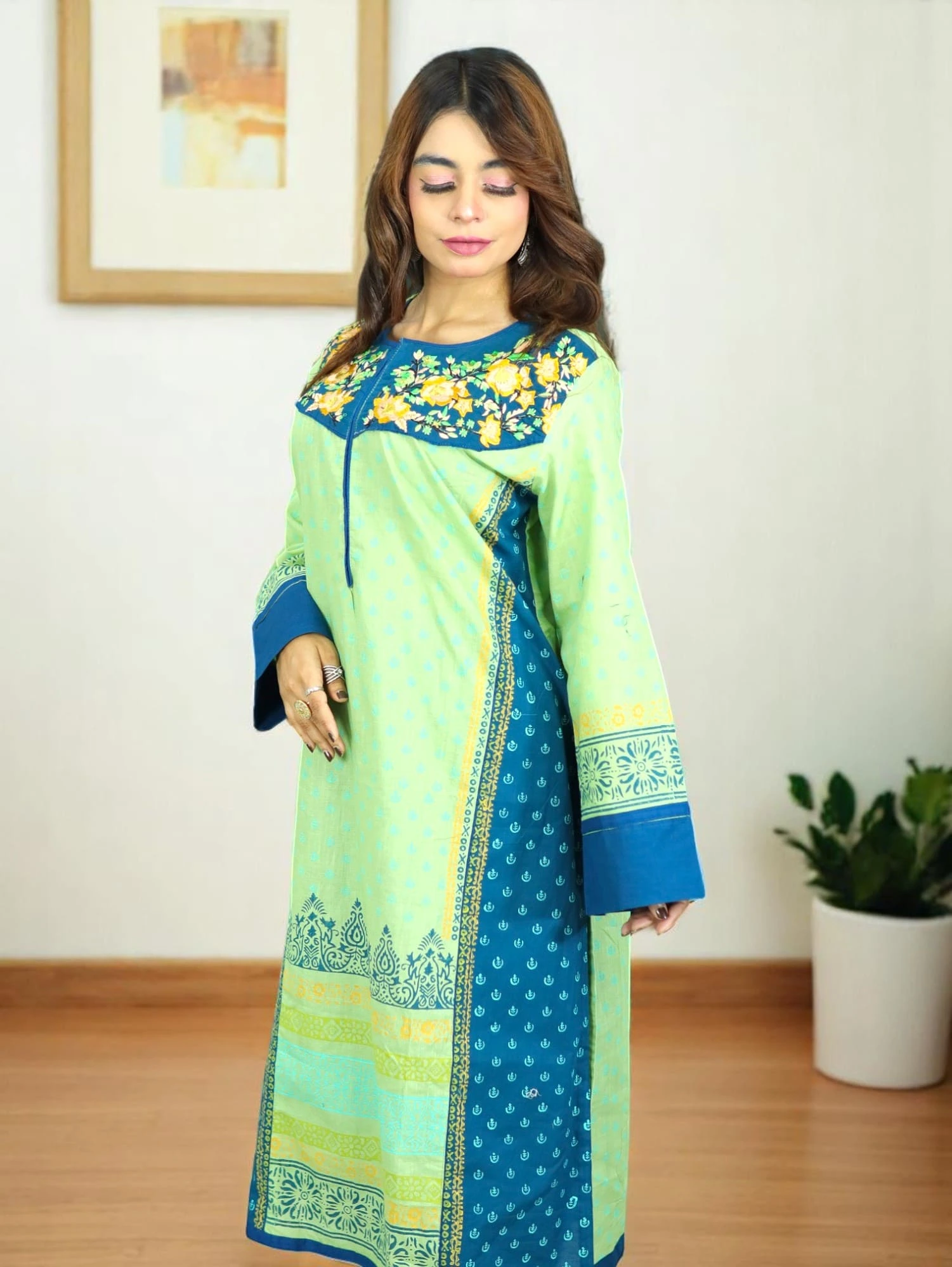 ANJAN COTTON 46 LEMON (1)