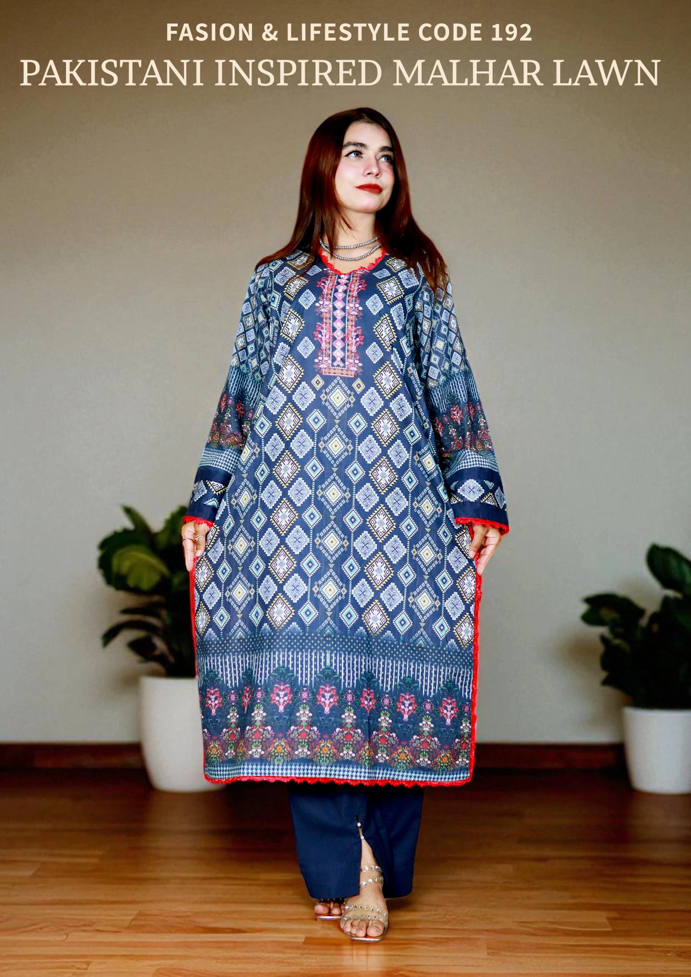 PAKISTANI INSPIRED MALHAR LAWN CODE 192 (3)