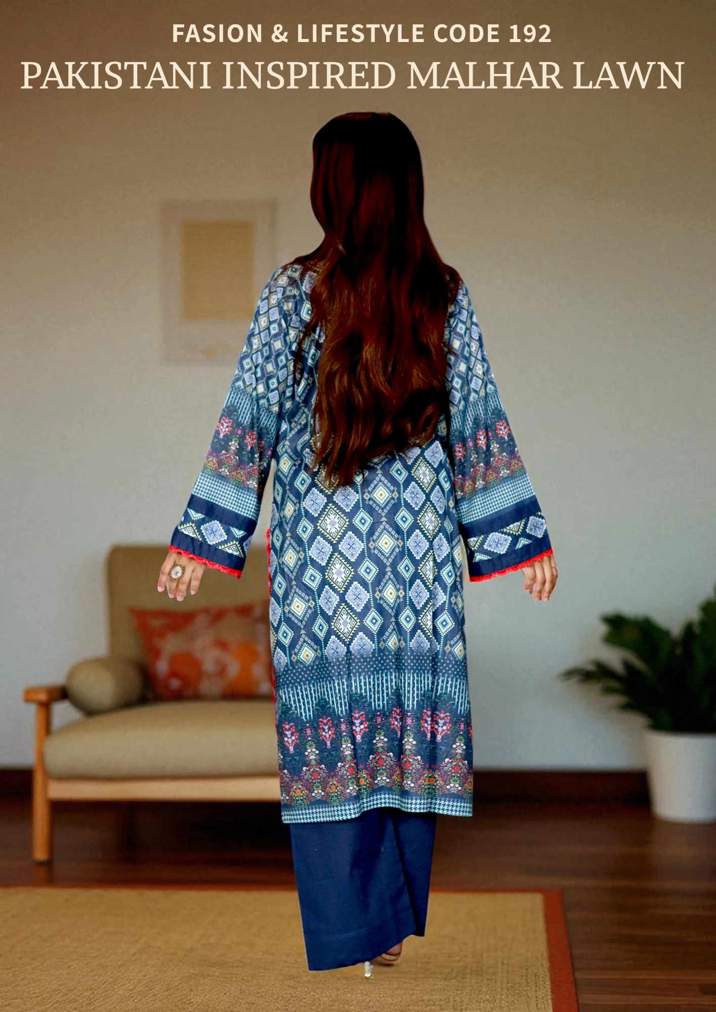 PAKISTANI INSPIRED MALHAR LAWN CODE 192 (4)