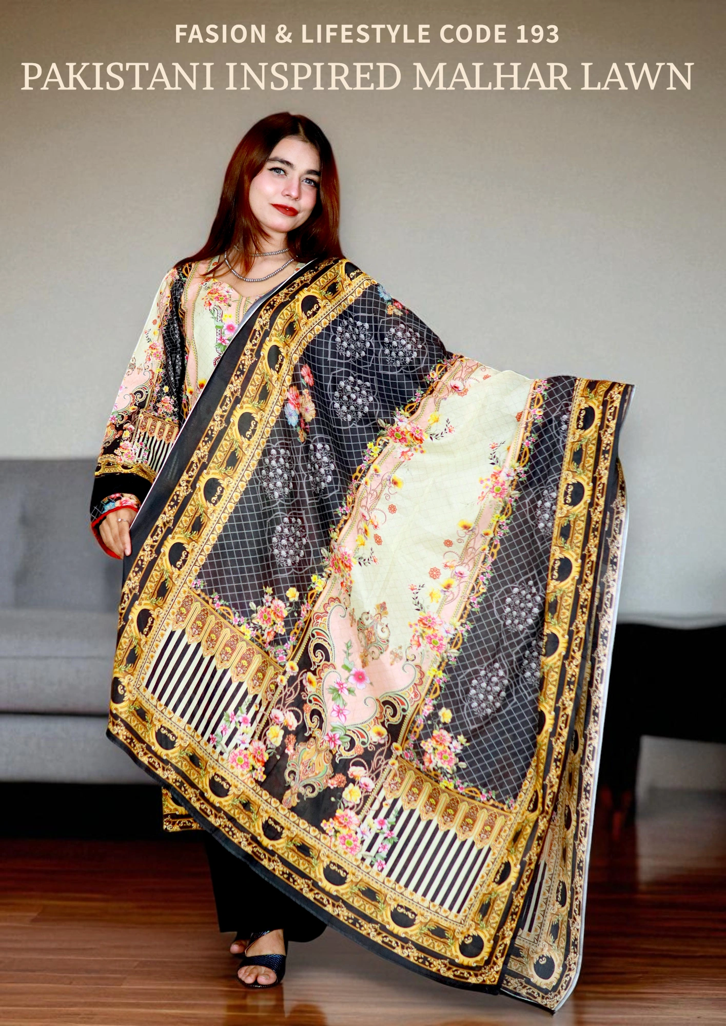 PAKISTANI INSPIRED MALHAR LAWN CODE 193 (1)