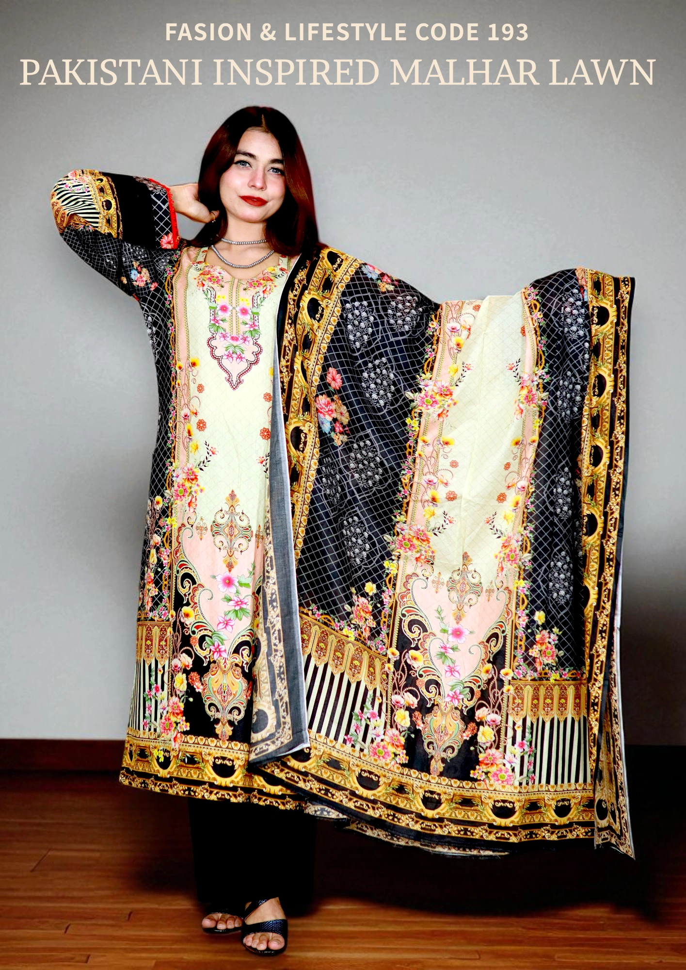 PAKISTANI INSPIRED MALHAR LAWN CODE 193 (6)