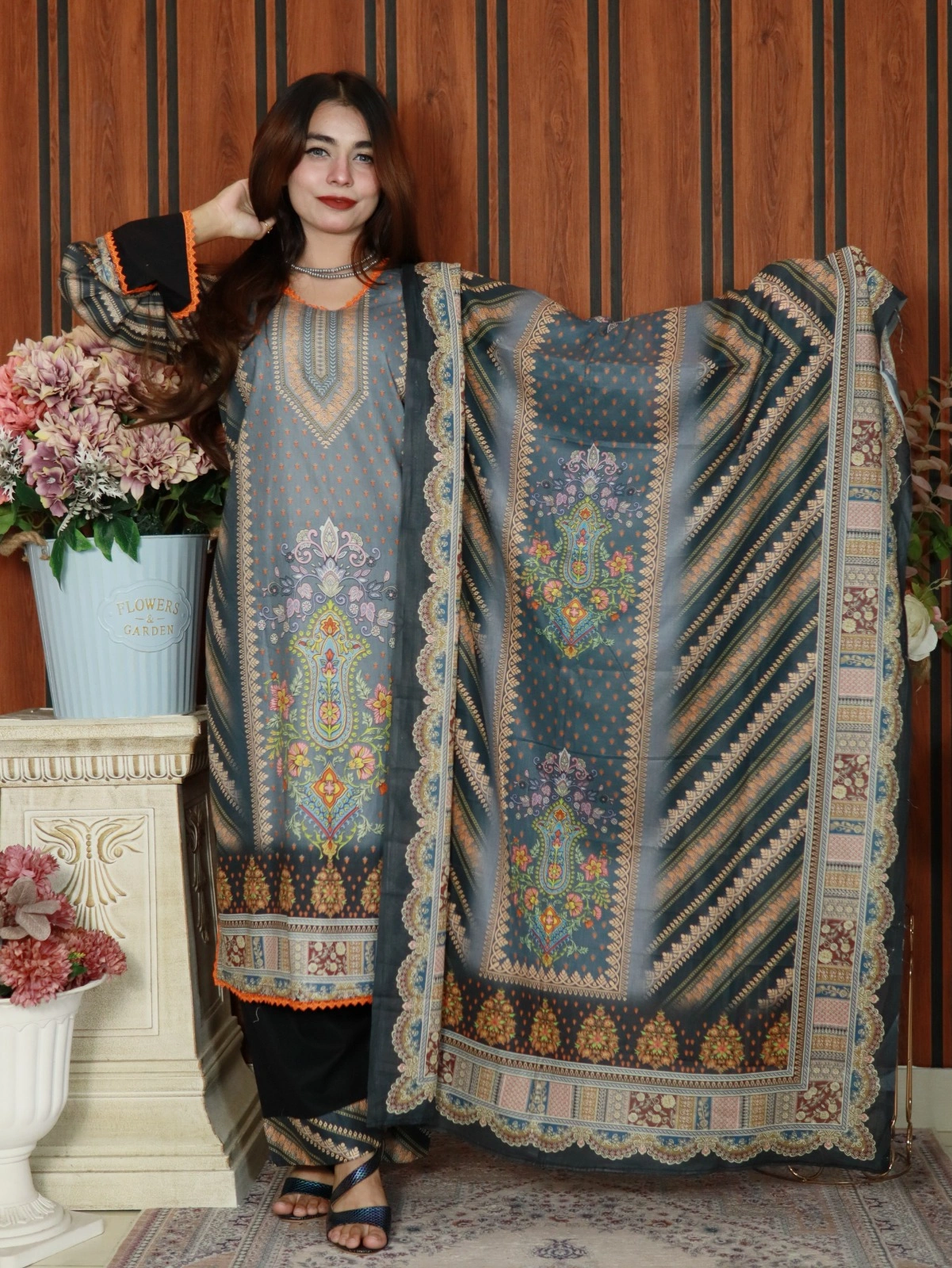 PAKISTANI INSPIRED MALHAR LAWN CODE 184 (8)