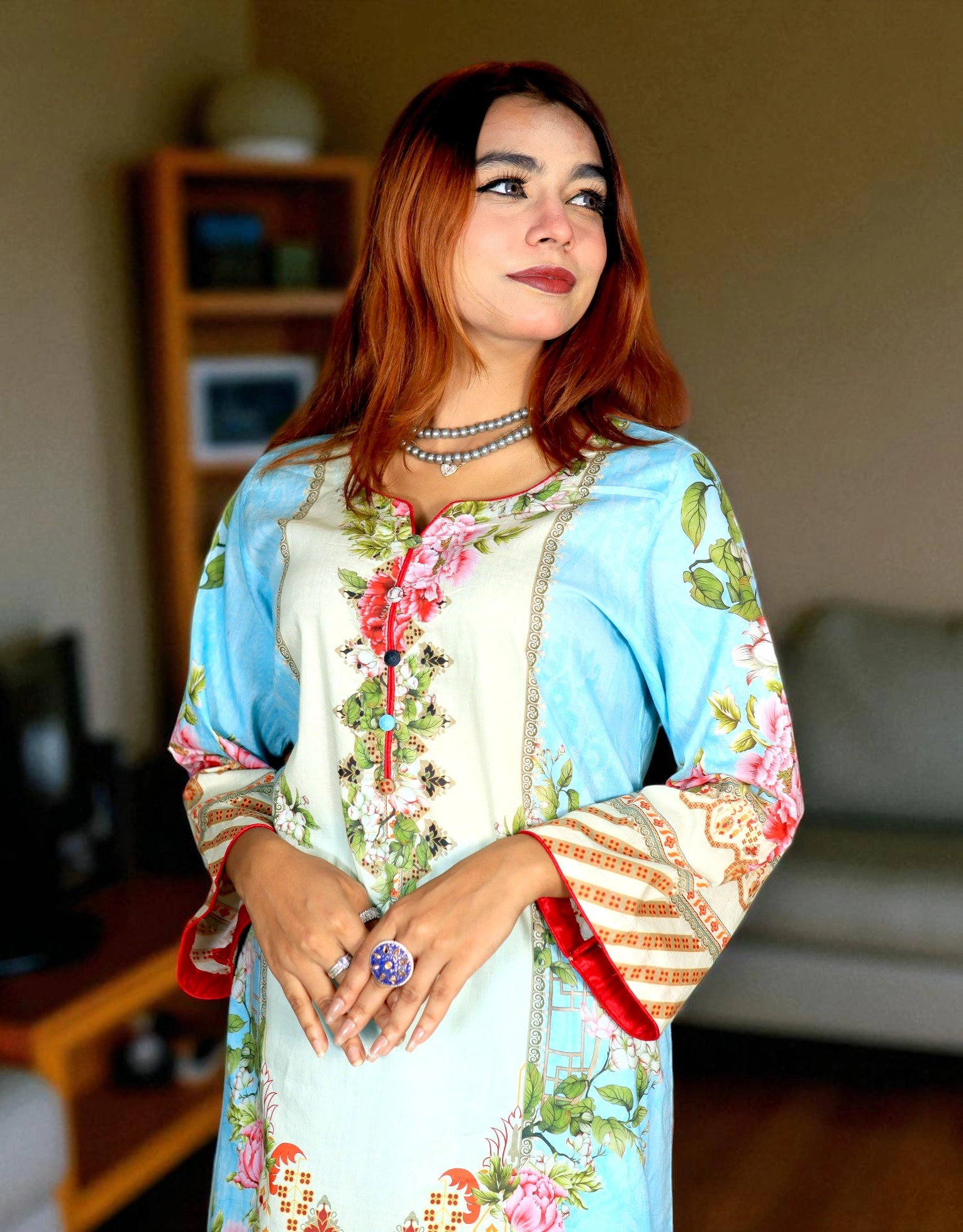 PAKISTANI INSPIRED MALHAR LAWN CODE 4 sky (15)