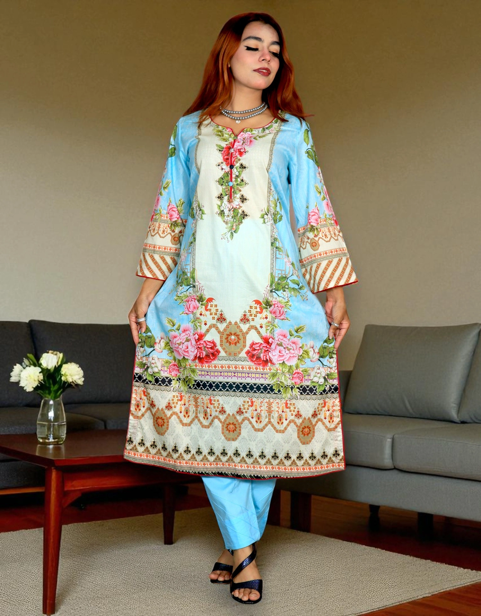 PAKISTANI INSPIRED MALHAR LAWN CODE 4 sky (17)
