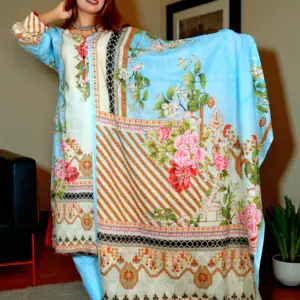 PAKISTANI INSPIRED MALHAR LAWN || CODE 4 SKY