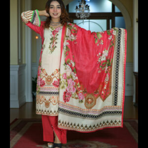 PAKISTANI INSPIRED MALHAR LAWN CODE 04 PINK