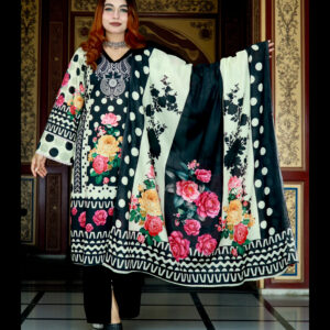 PAKISTANI INSPIRED MALHAR LAWN CODE 201 BLACK