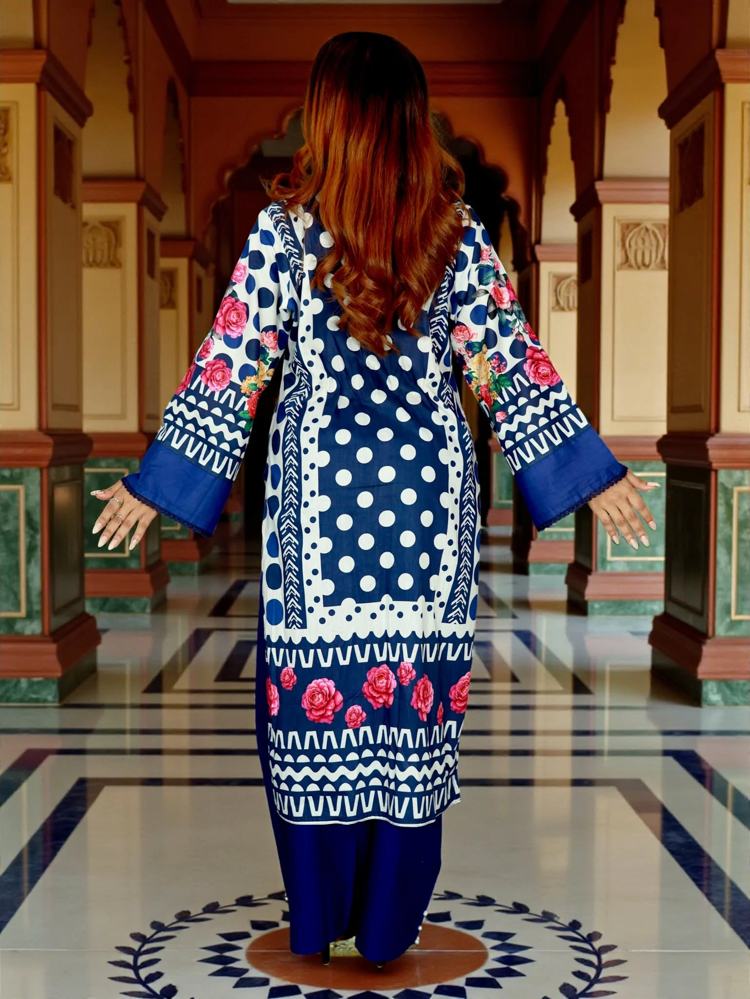 PAKISTANI INSPIRED MALHAR LAWN CODE 201 BLUE (4)
