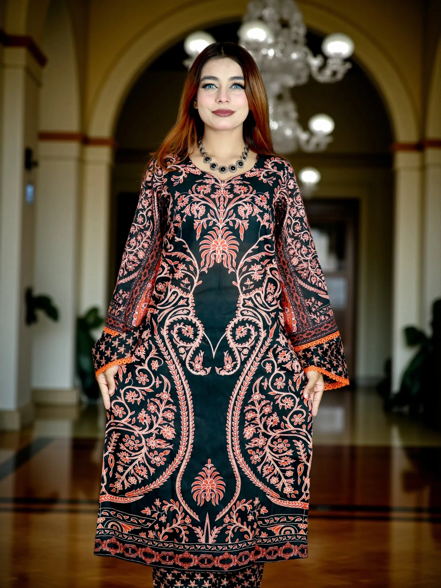 SWISS PURE COTTON LAWN 1005 BLACK (3)