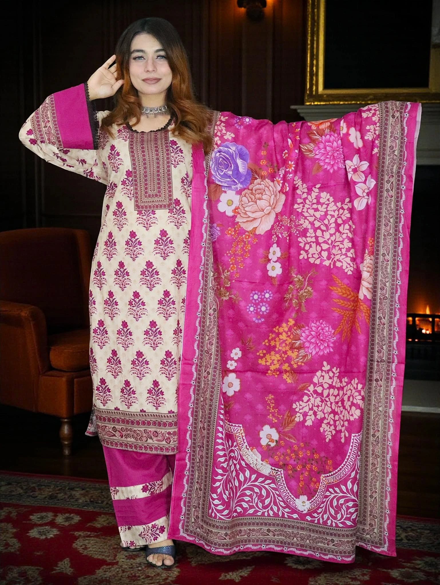 PAKISTANI INSPIRED MALHAR LAWN CODE 205 (3)