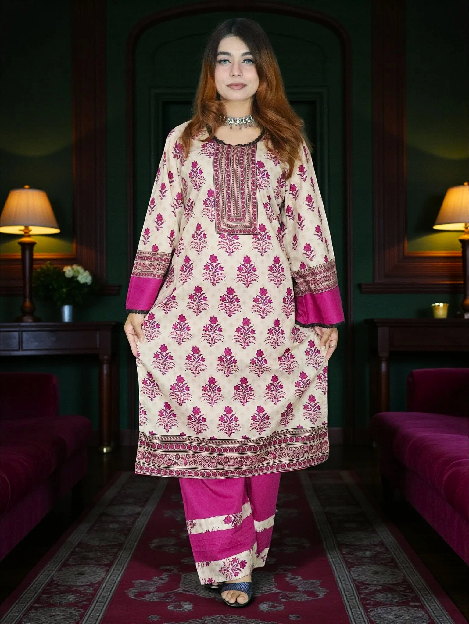 PAKISTANI INSPIRED MALHAR LAWN CODE 205 (5)