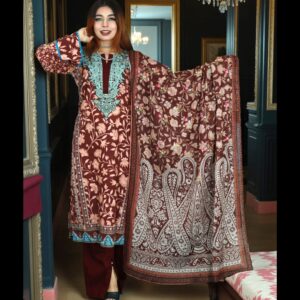 SWISS PURE COTTON LAWN CLOUD 1014 COFFEE