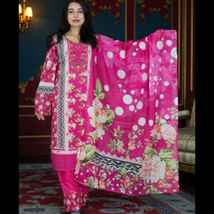 SWISS PURE COTTON LAWN CLOUD 1015 PINK