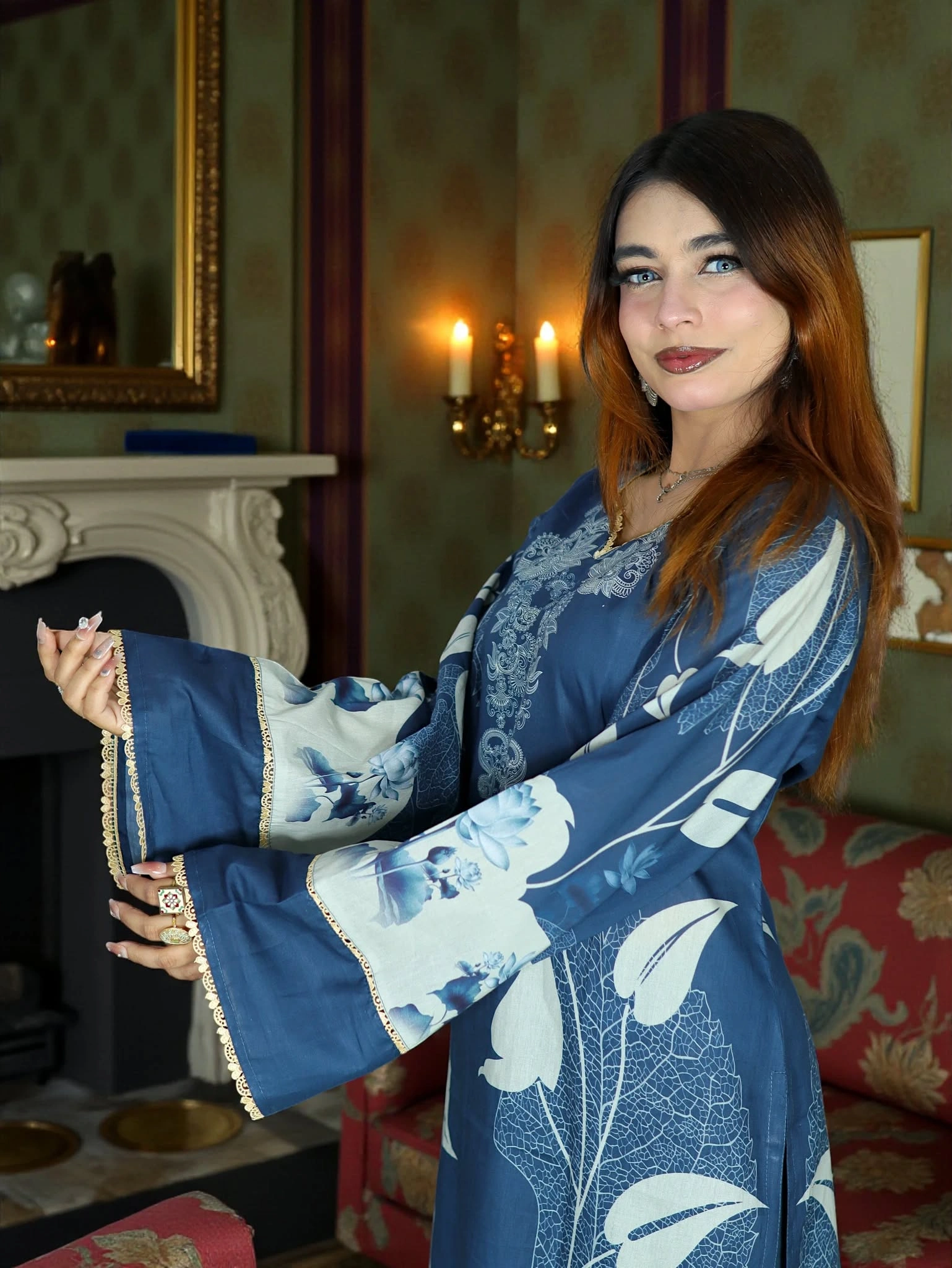 SWISS PURE COTTON LAWN CLOUD 1011 BLUE (2)