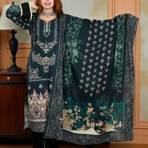 CLOUD COTTON LAWN 408 BLACK COLOUR