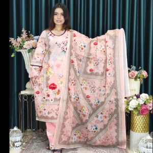 SWISS COTTON LAWN CLOUD 1026 LIGHT PINK